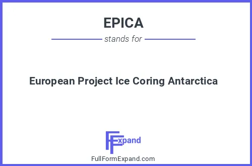 Full form of EPICA