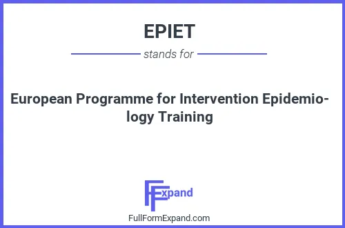 Full form of EPIET