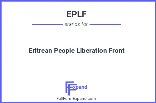 Full form of EPLF