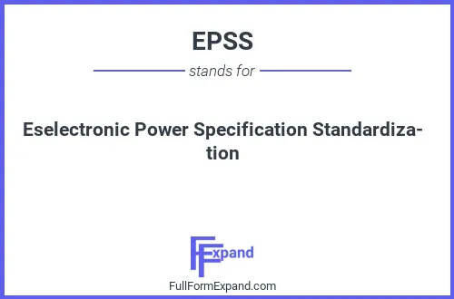 Full form of EPSS