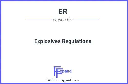 Full form of ER