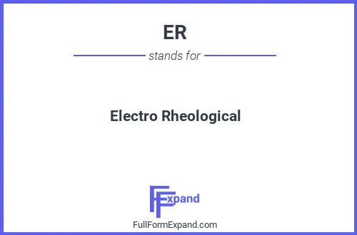 Full form of ER