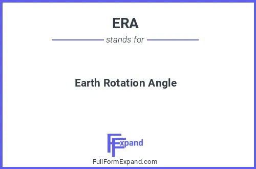 Full form of ERA