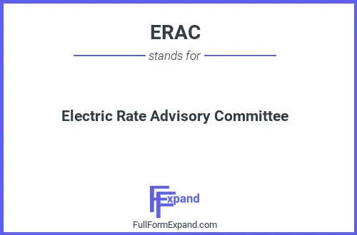 Full form of ERAC
