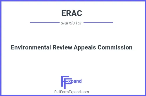 Full form of ERAC