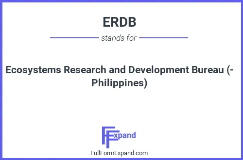Full form of ERDB