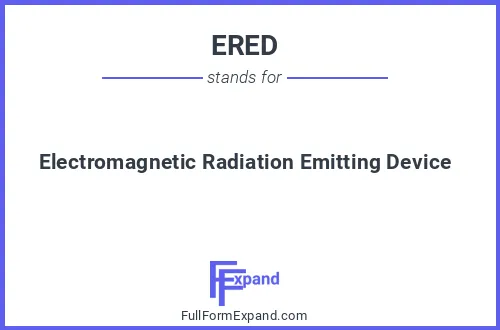 Full form of ERED