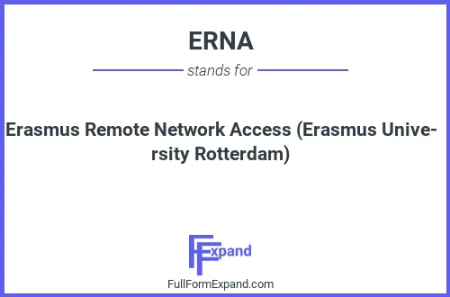Full form of ERNA