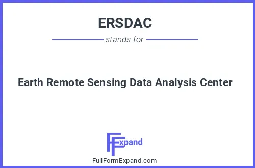 Full form of ERSDAC