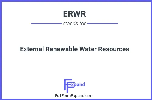 Full form of ERWR