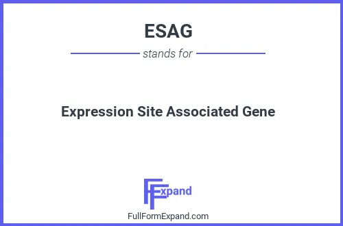 Full form of ESAG