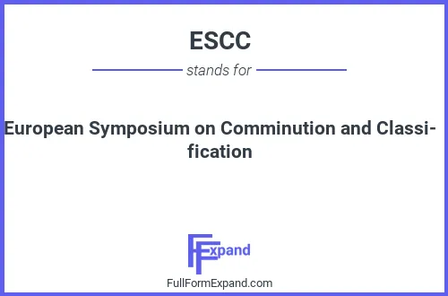 Full form of ESCC