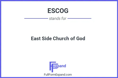 Full form of ESCOG
