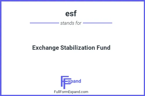 Full form of esf