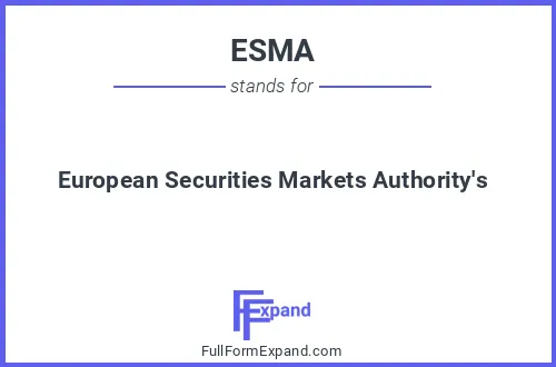 Full form of ESMA