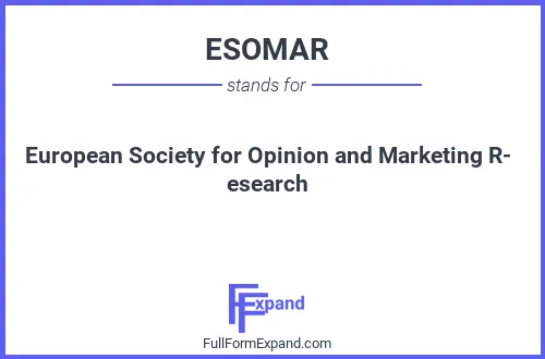 Full form of ESOMAR