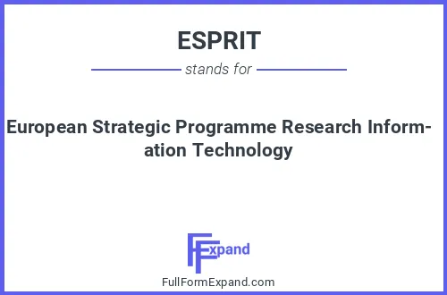Full form of ESPRIT