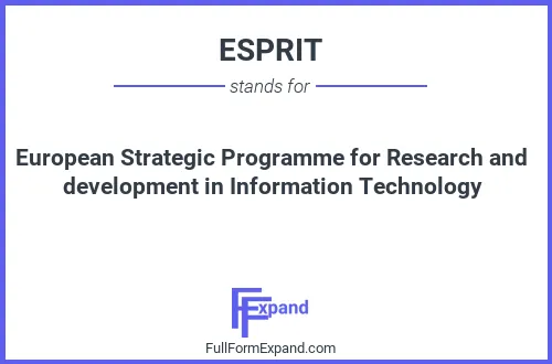 Full form of ESPRIT