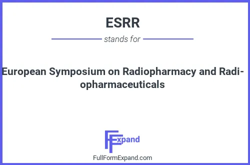 Full form of ESRR