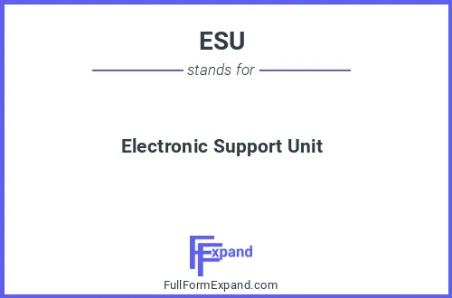 Full form of ESU