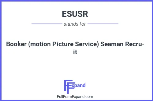 Full form of ESUSR