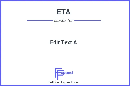 Full form of ETA