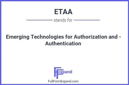 Full form of ETAA
