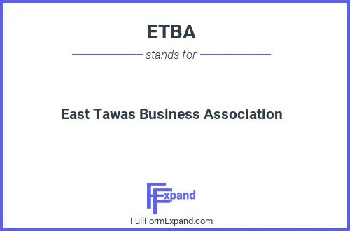 Full form of ETBA