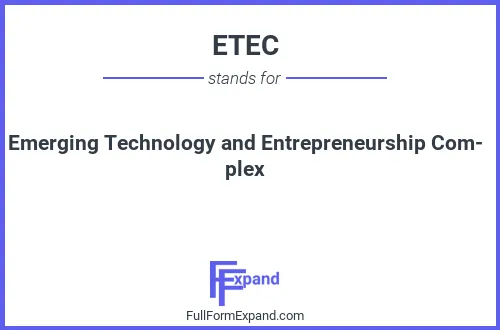 Full form of ETEC
