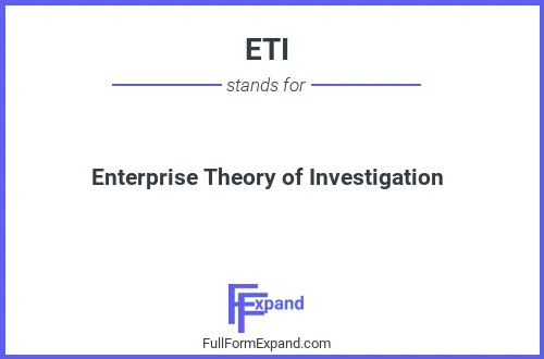 Full form of ETI