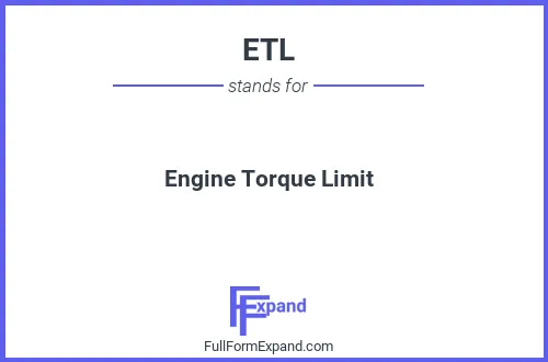 Full form of ETL