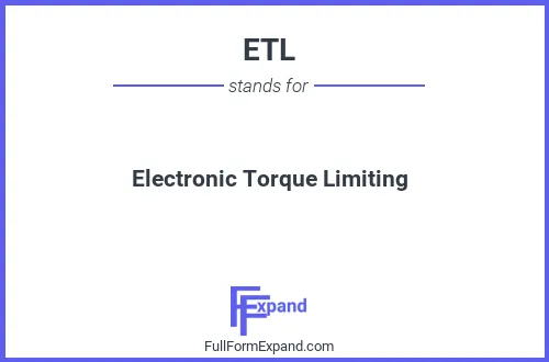 Full form of ETL