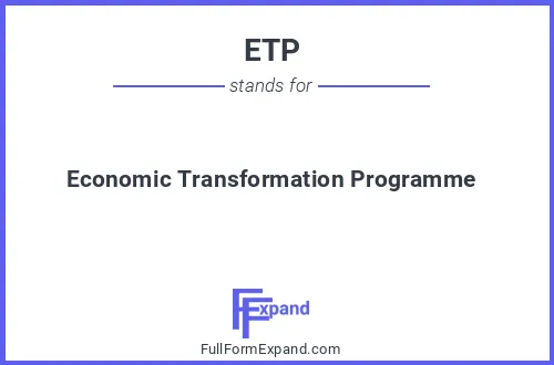 Full form of ETP