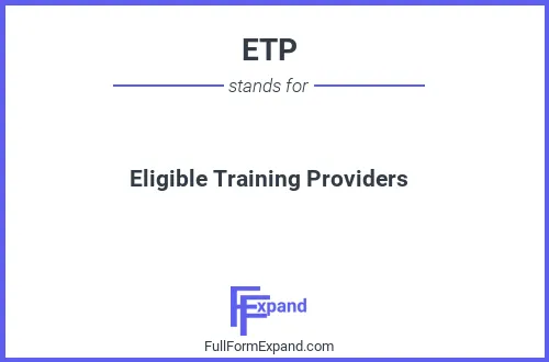 Full form of ETP