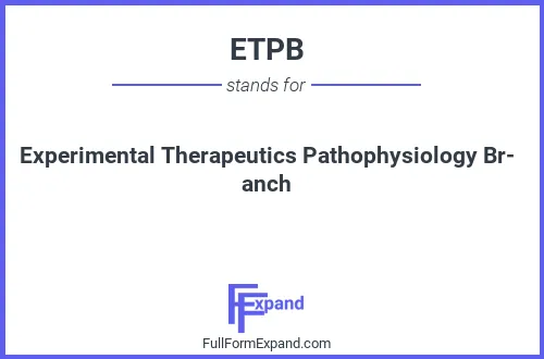 Full form of ETPB