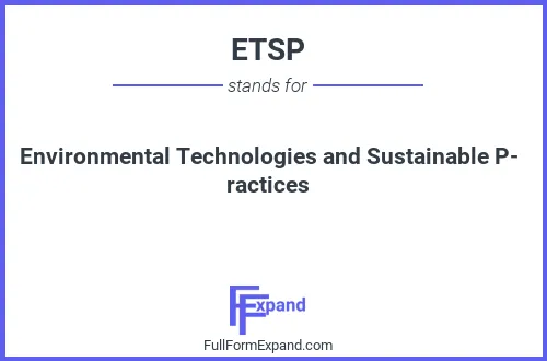Full form of ETSP