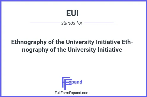 Full form of EUI