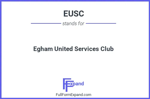 Full form of EUSC