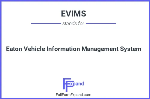 Full form of EVIMS