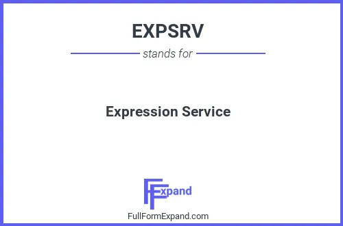 Full form of EXPSRV