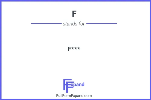 Full form of F
