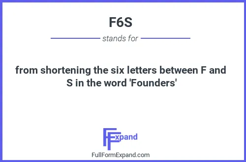 Full form of F6S