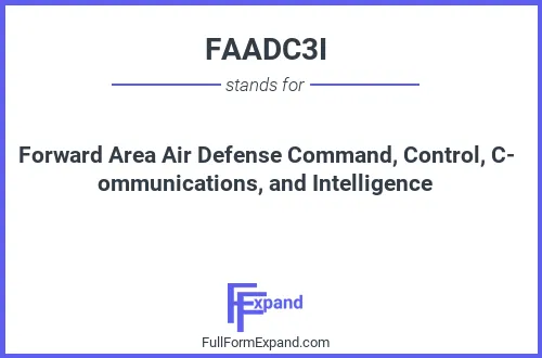 Full form of FAADC3I