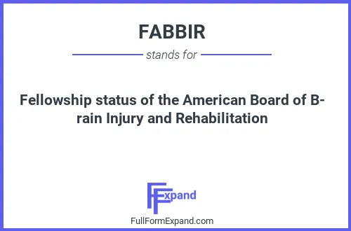 Full form of FABBIR