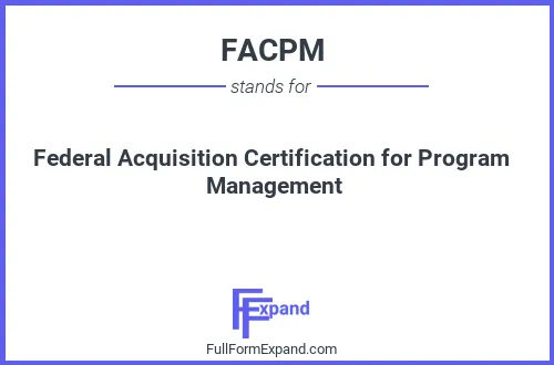 Full form of FACPM