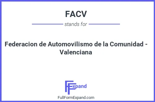Full form of FACV