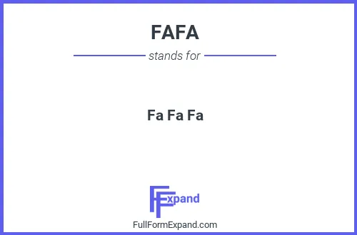 Full form of FAFA
