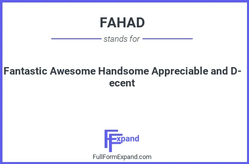 Full form of FAHAD