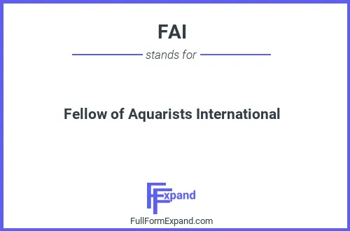 Full form of FAI