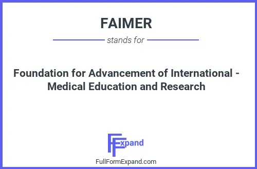 Full form of FAIMER